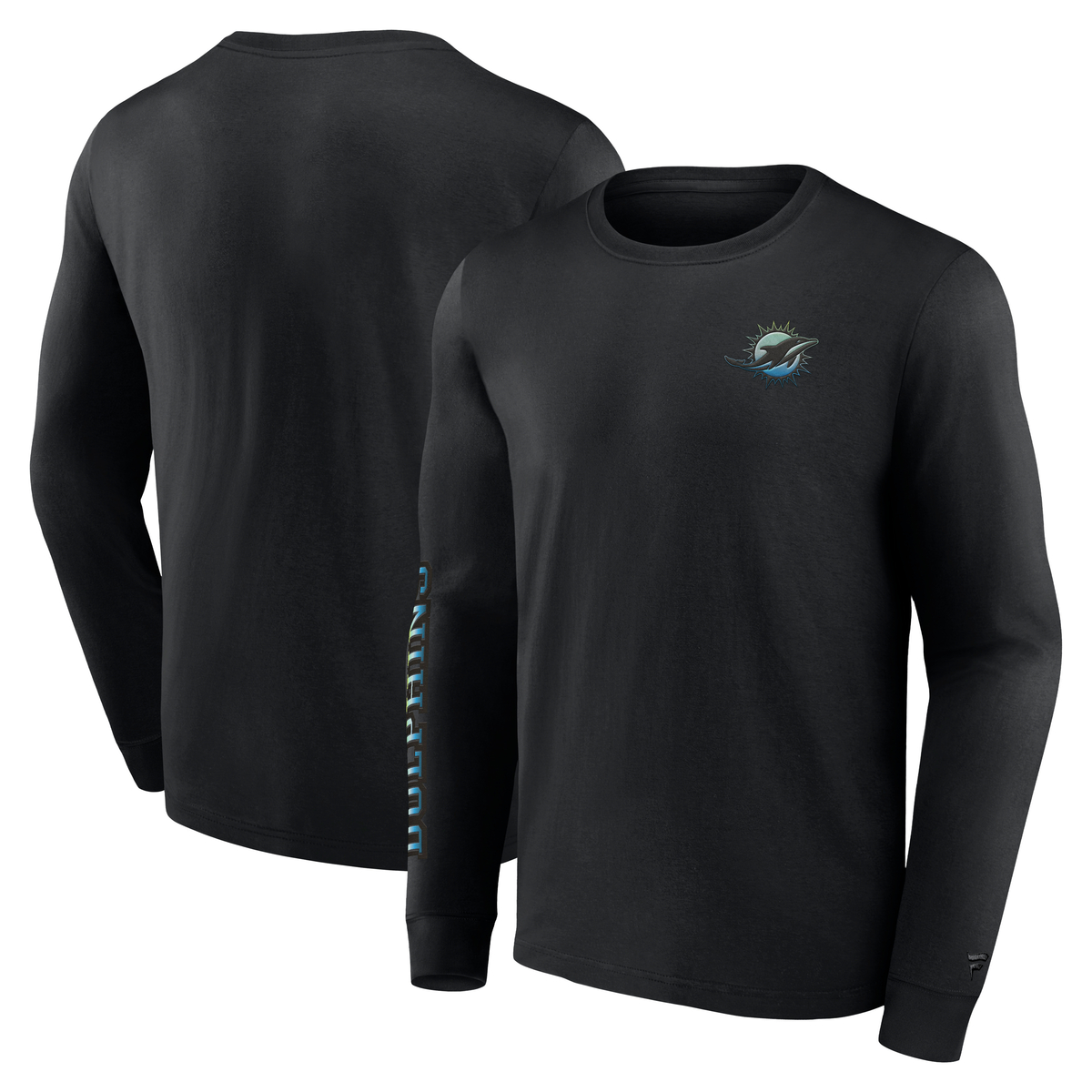Miami Dolphins Gradient LS Crew T-Shirt