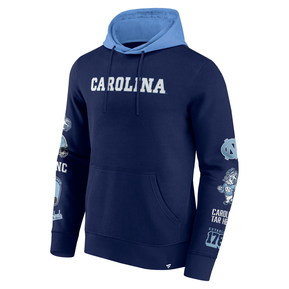 North Carolina Tar Heels Colorblock Badge Hoodie