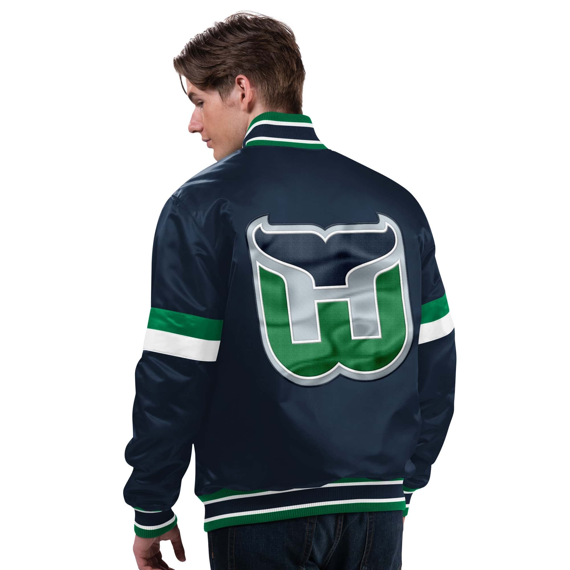 Hartford Whalers DivePlay Satin Varsity Jacket
