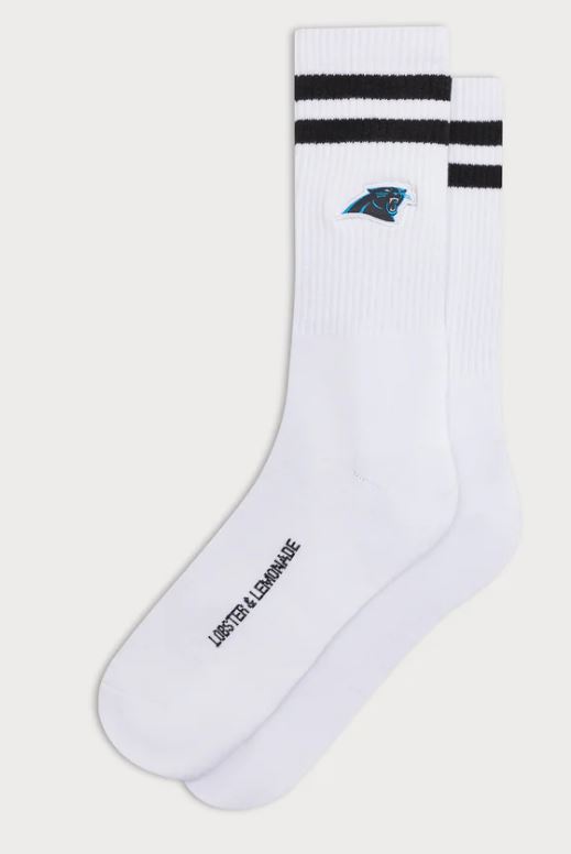Carolina Panthers Stripes 90 Sport Socks white