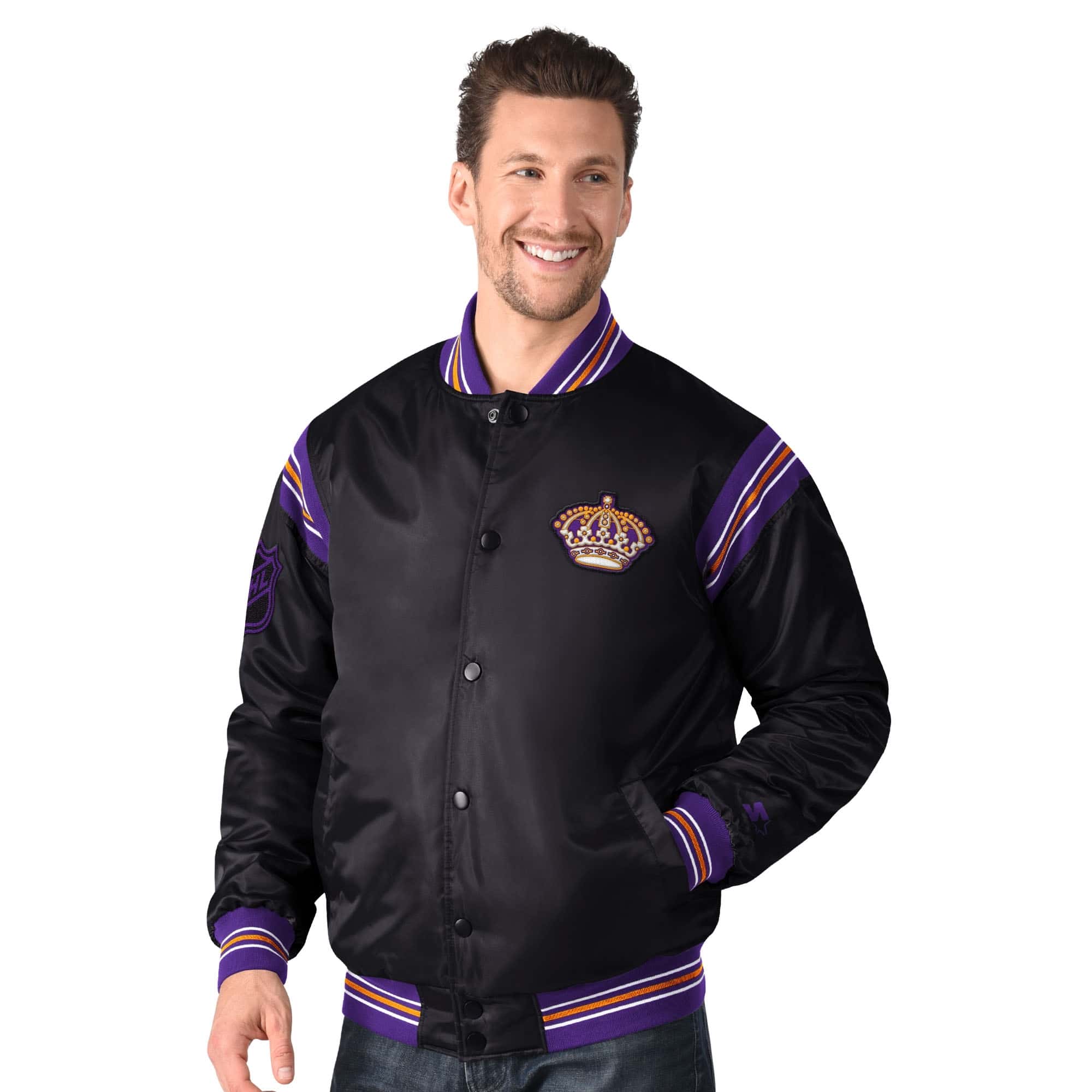 Los Angeles Kings Starter Satin Varsity Jacket