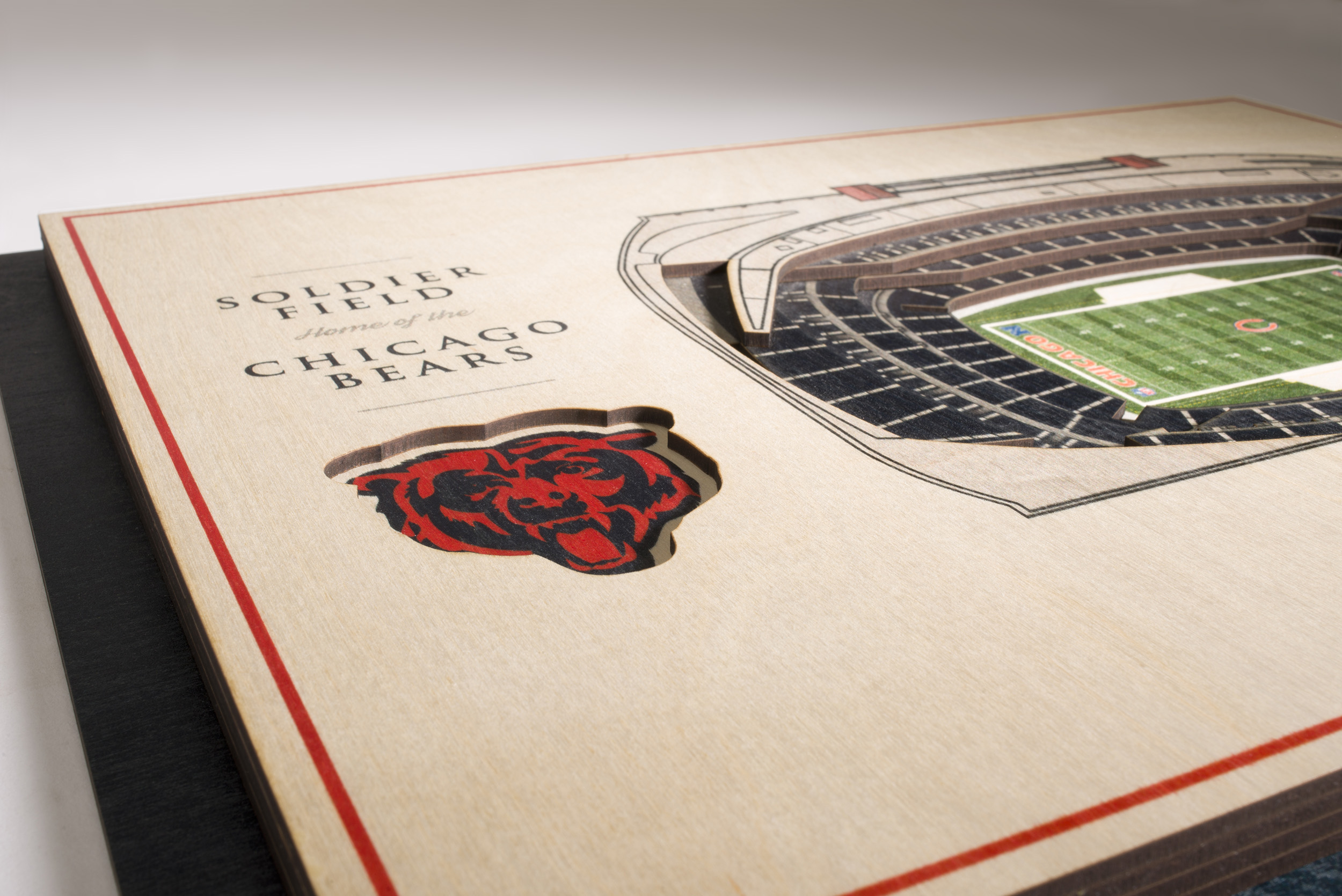 Chicago Bears 5 Layer 3D Stadium View