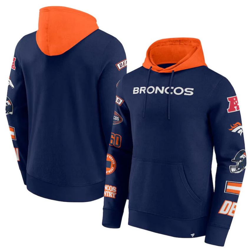 Denver Broncos Patched Out Fleece Hoodie