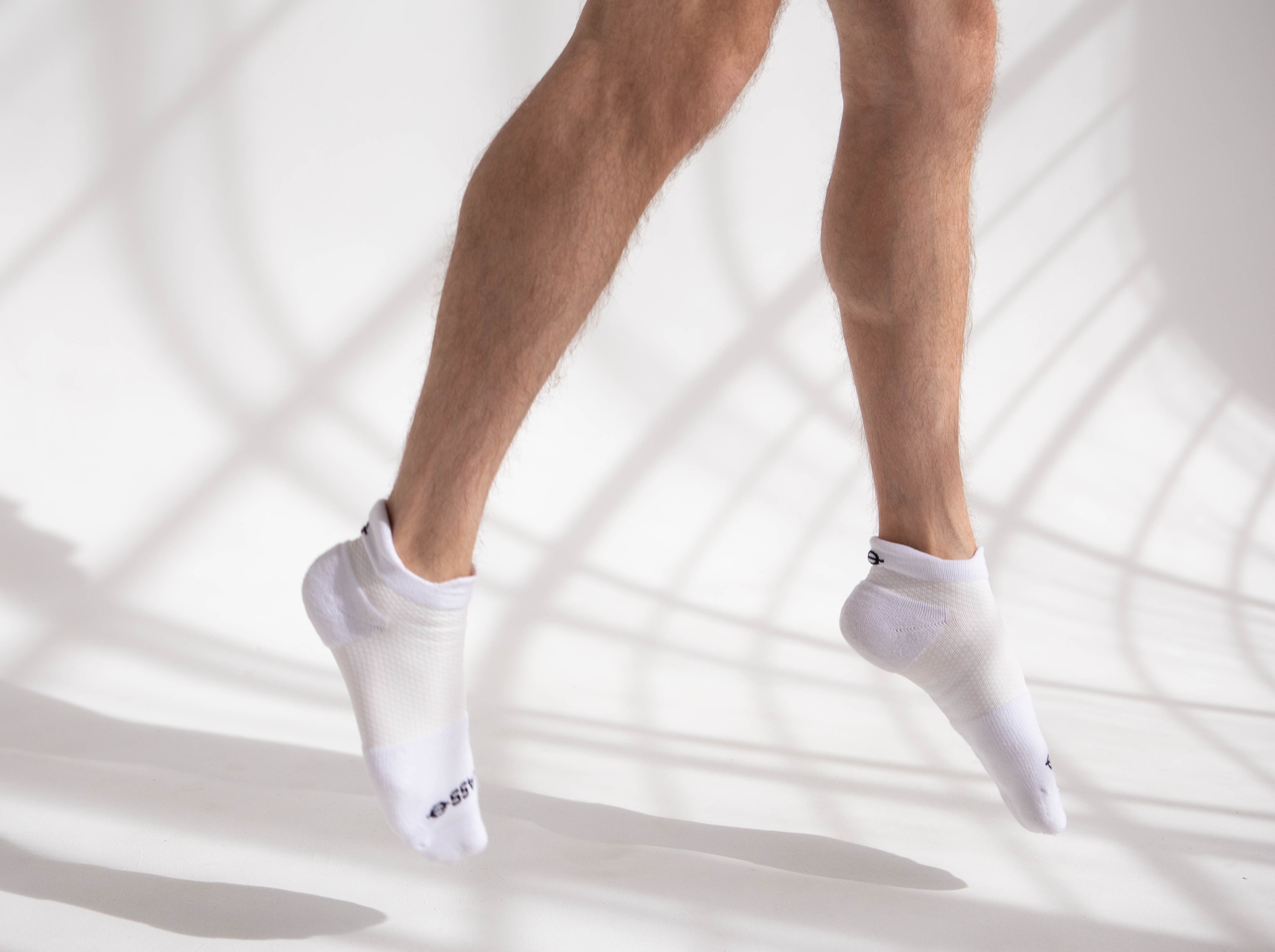 Performance Compression Socks Low Tab White