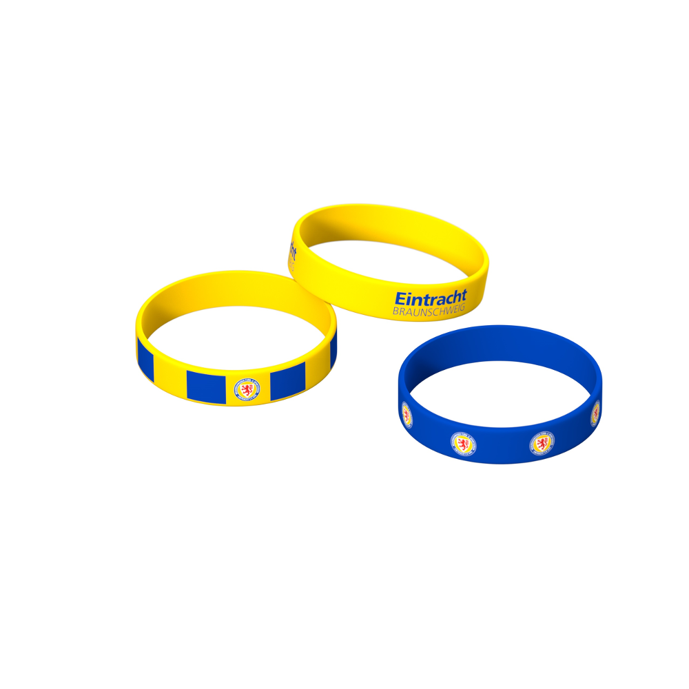 Eintracht Braunschweig Silikonarmbänder 3er-Set