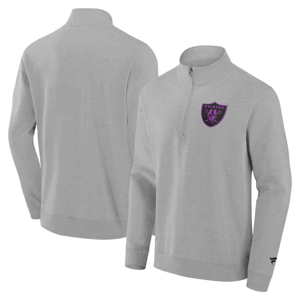 Las Vegas Raiders Gradient 1/2 Zip Crew Sweatshirt
