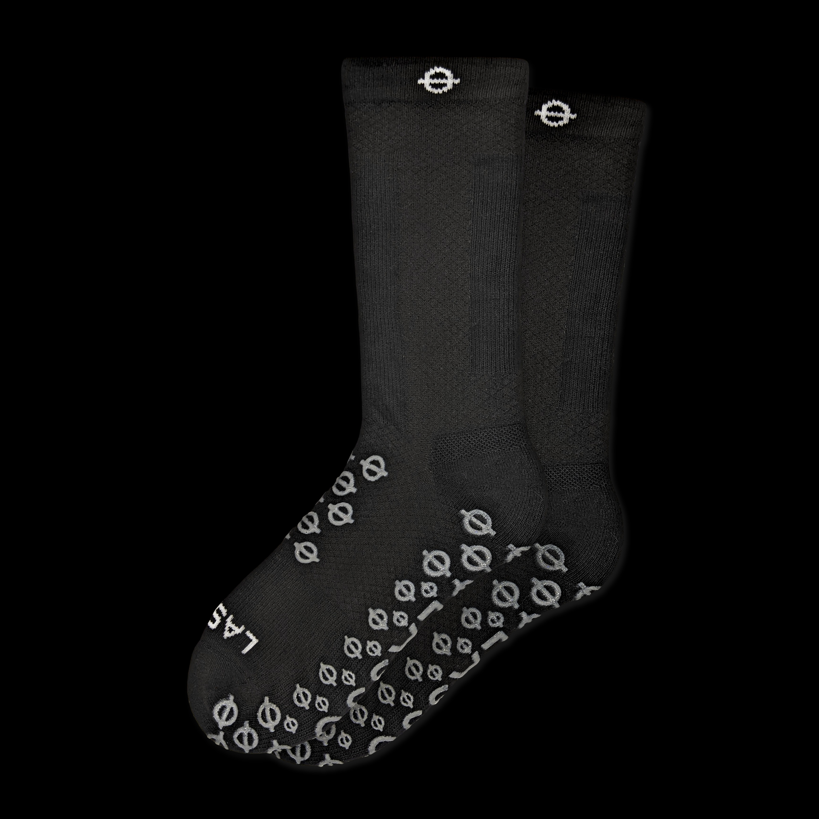 Performance Compression Grip Socks Black