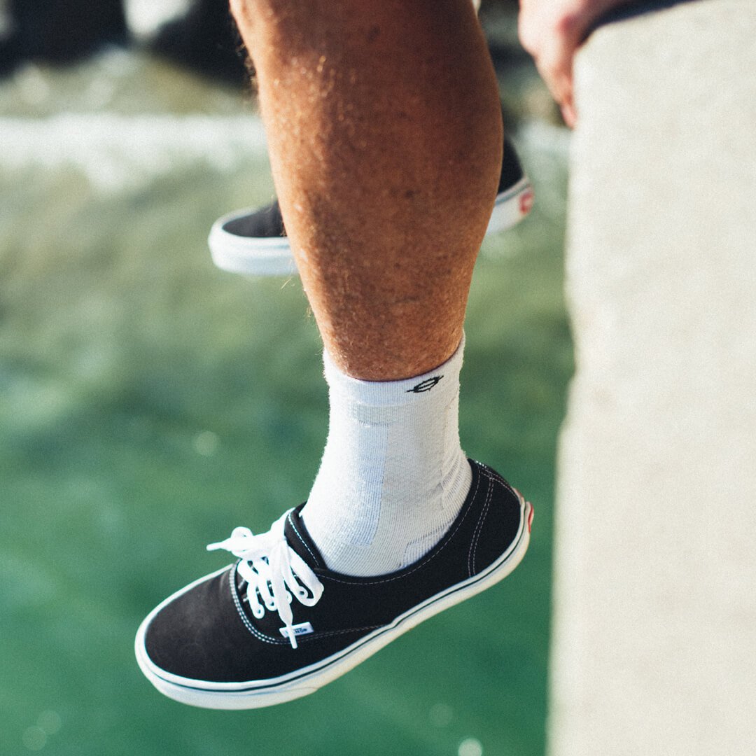 Performance Compression Socks White