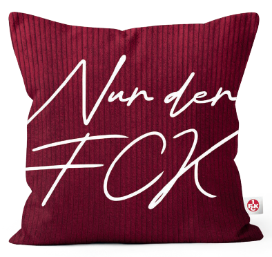 FCK Kissen"Nur der FCK" Cord