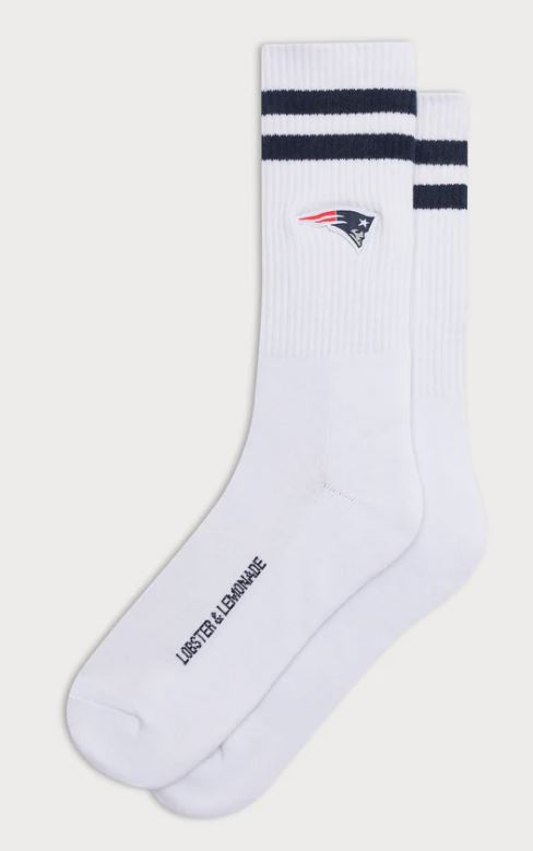 New England Patriots Stripes Sport Socks white