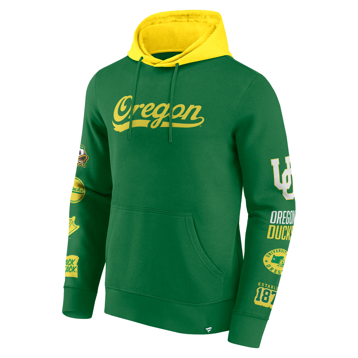 Oregon Ducks Colorblock Badge Hoodie