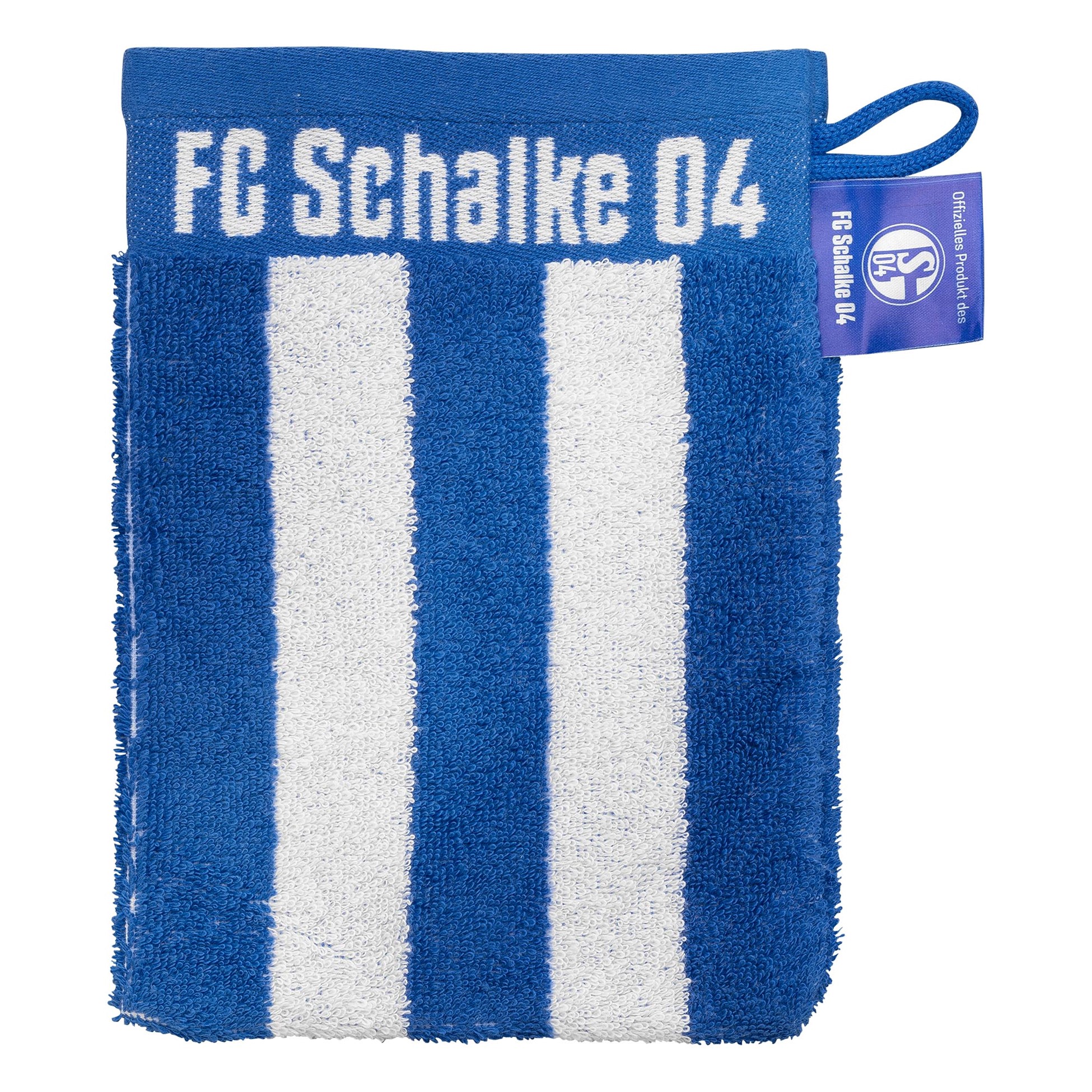 FC Schalke 04 Waschhandschuh Blockstreifen