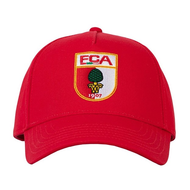 FC Augsburg Cap Wappen Kinder Rot