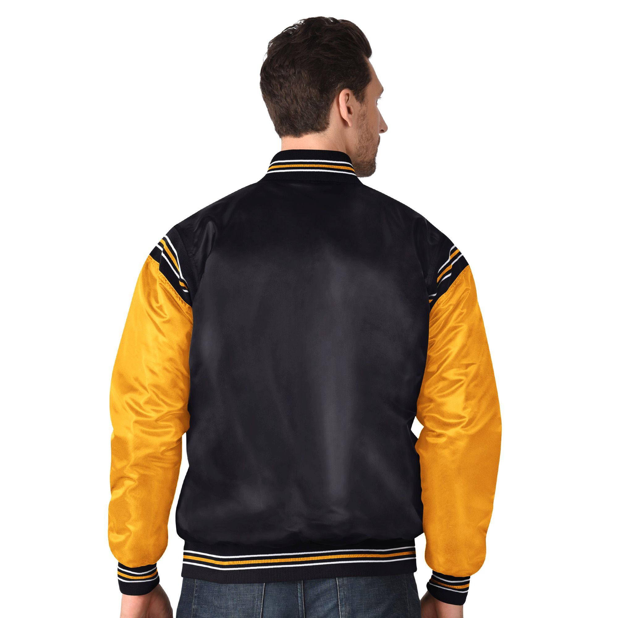 Anaheim Ducks Starter Satin Varsity Jacket
