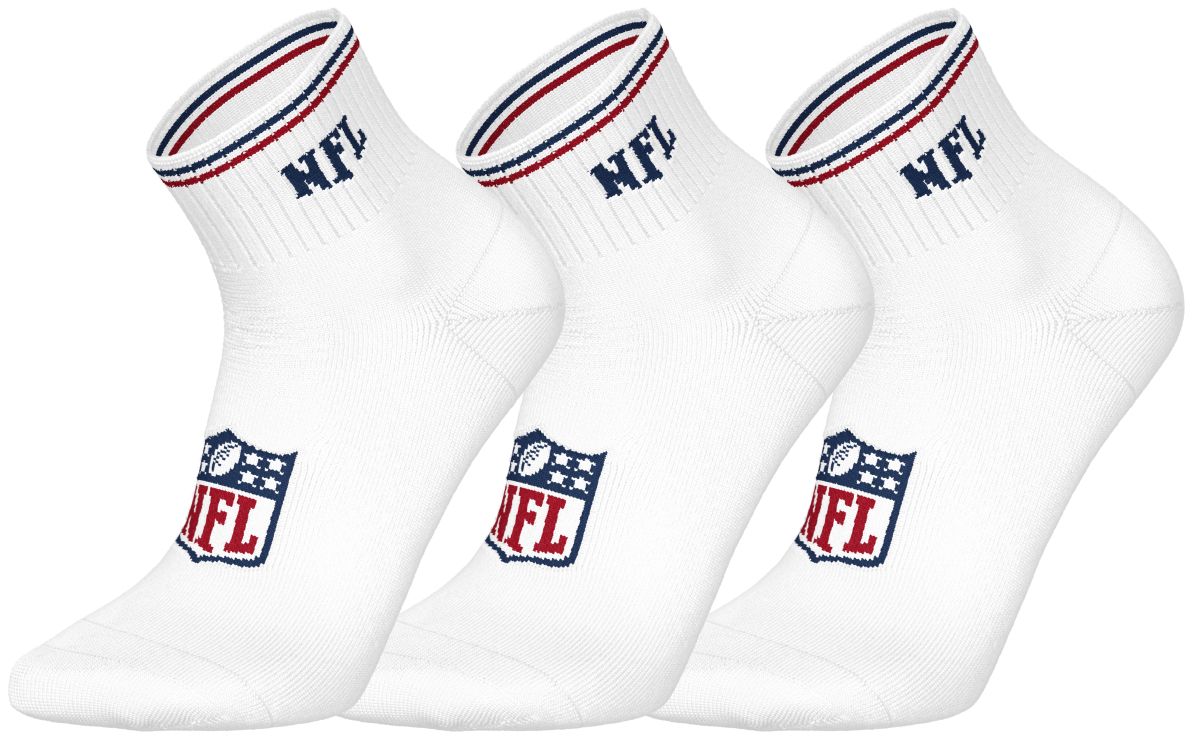 NFL Shield 3pk Quarter Socks