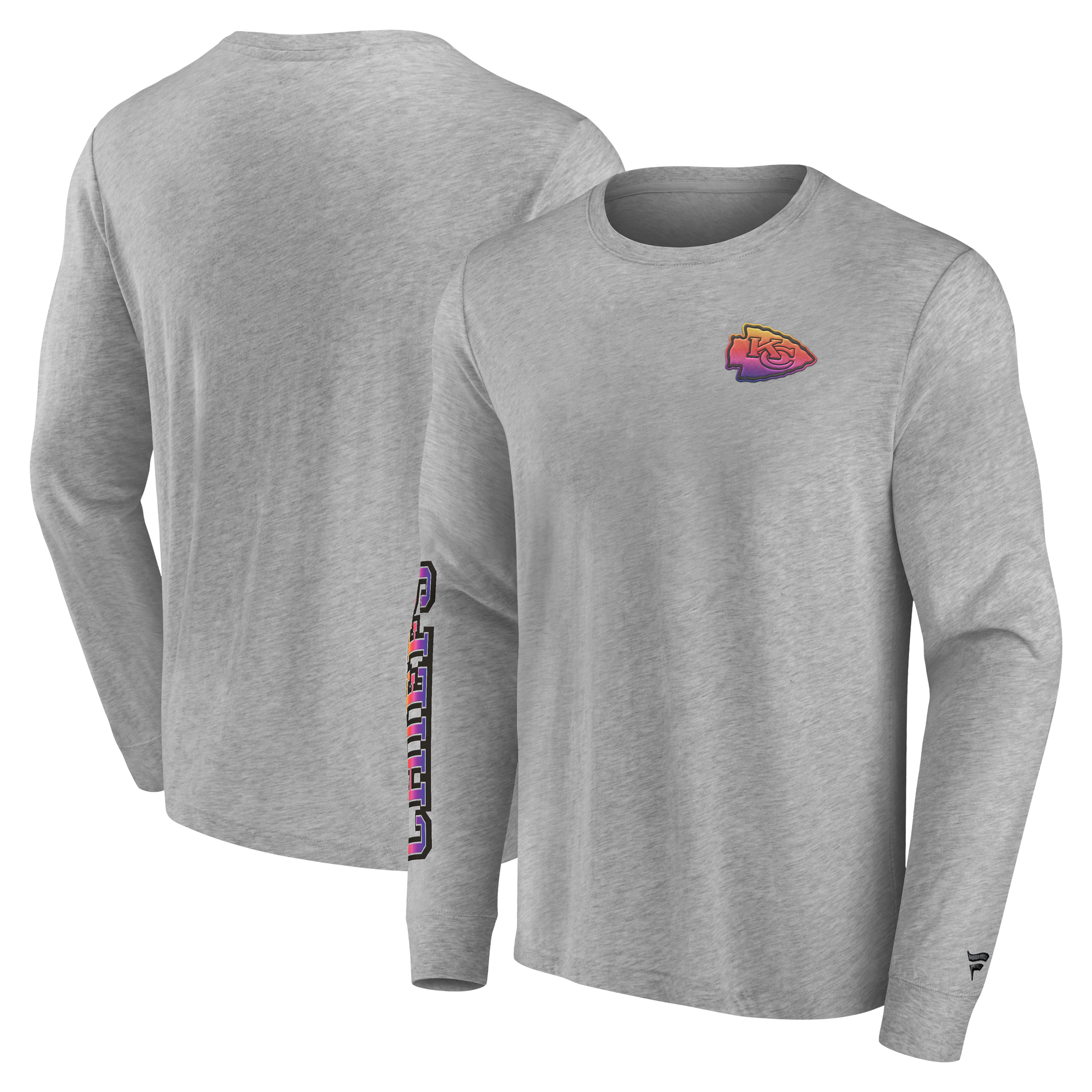 Kansas City Chiefs Gradient LS Crew T-Shirt