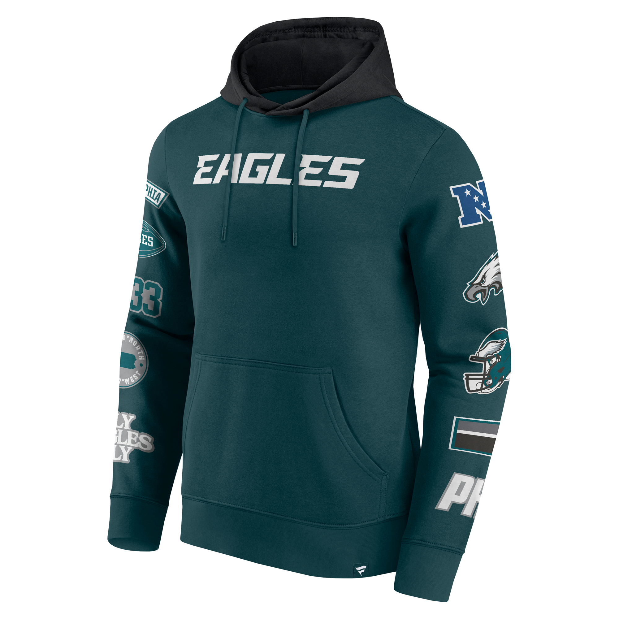 Philadelphia Eagles Patched Out Fleece Hoodie