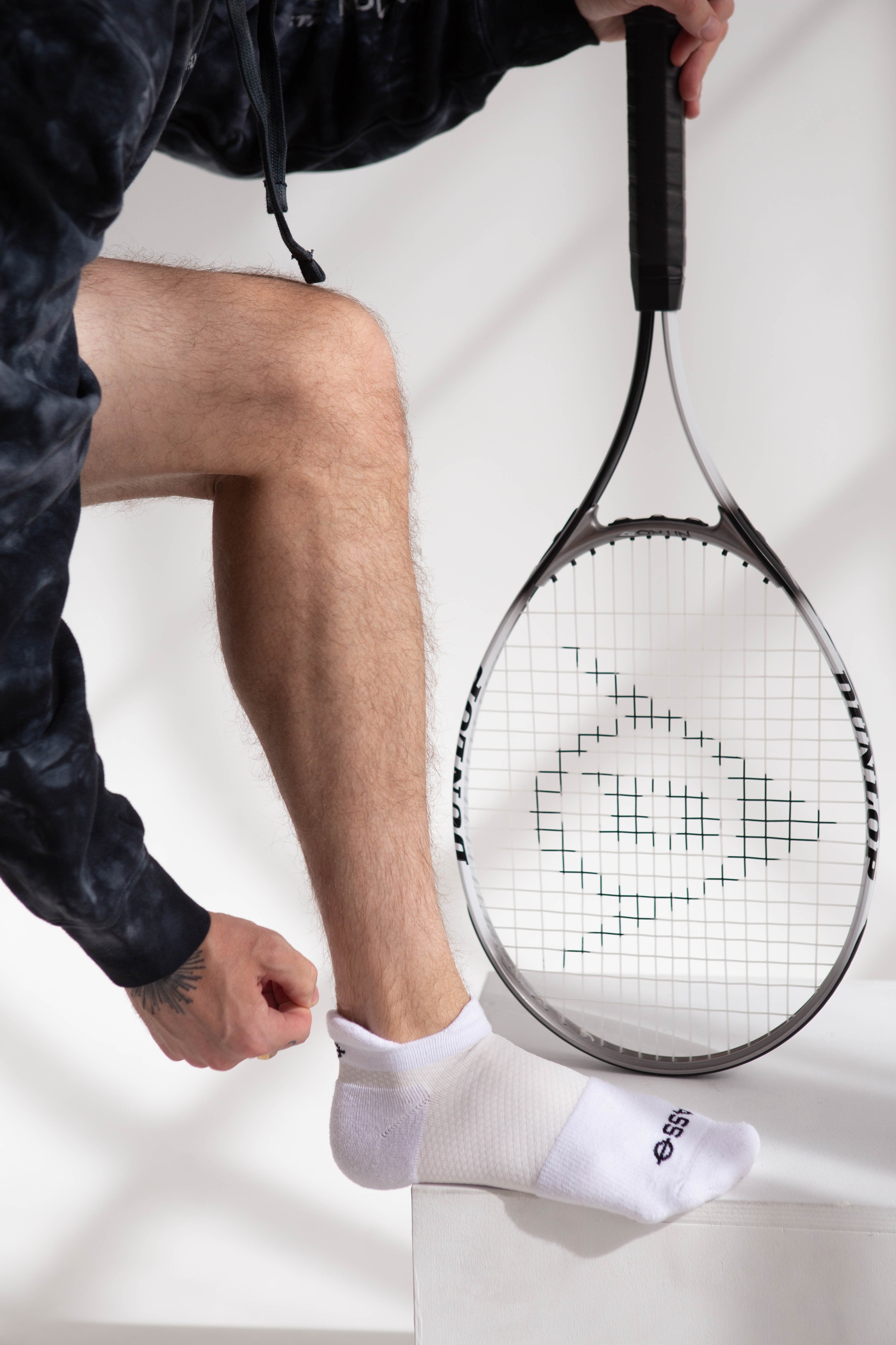 Performance Compression Socks Low Tab White
