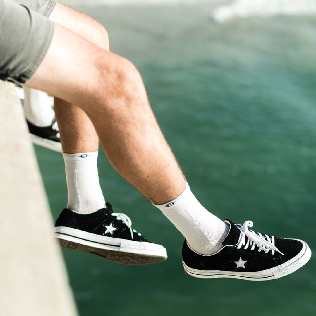 Performance Compression Socks White