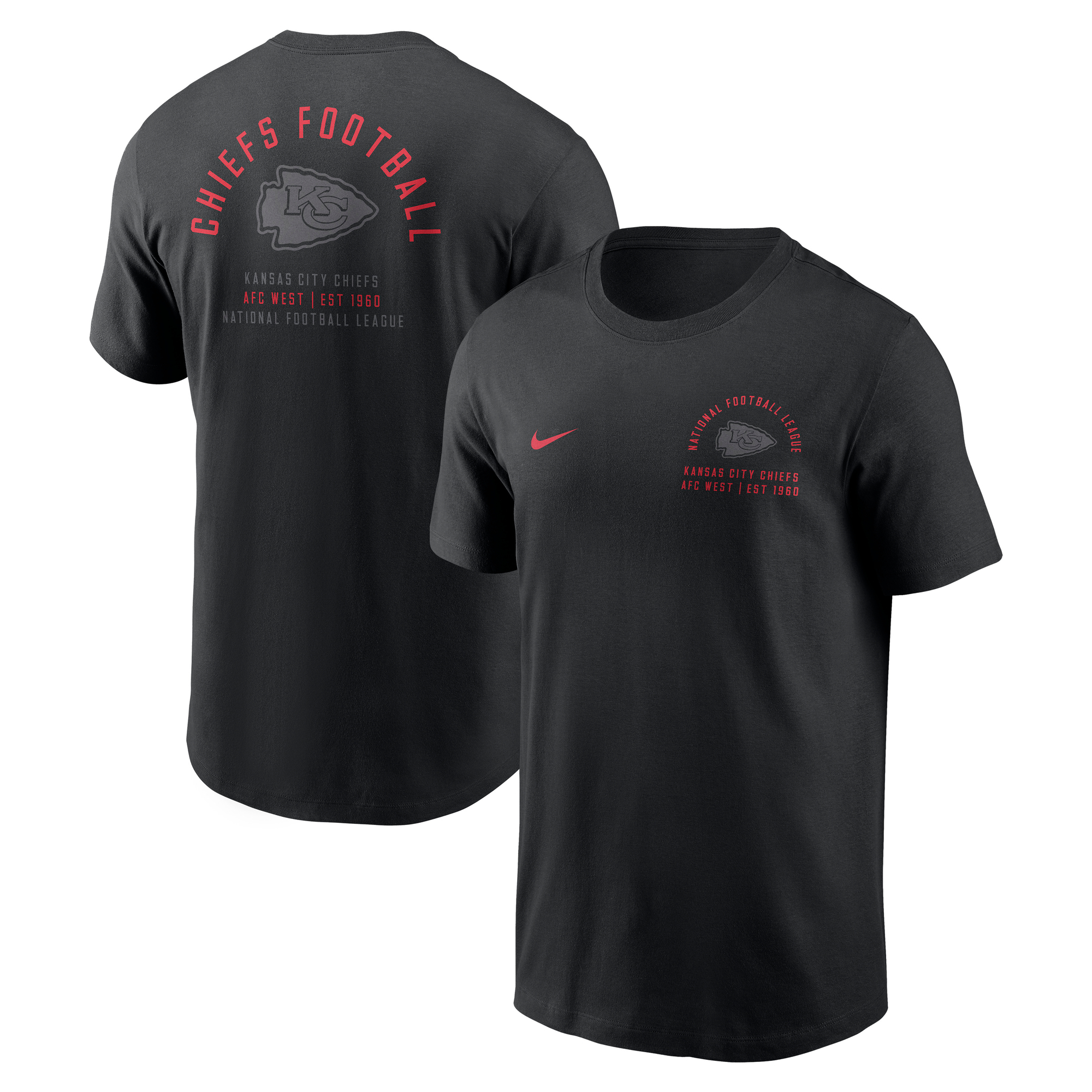 Kansas City Chiefs Nike Cotton Split Logo Tee
