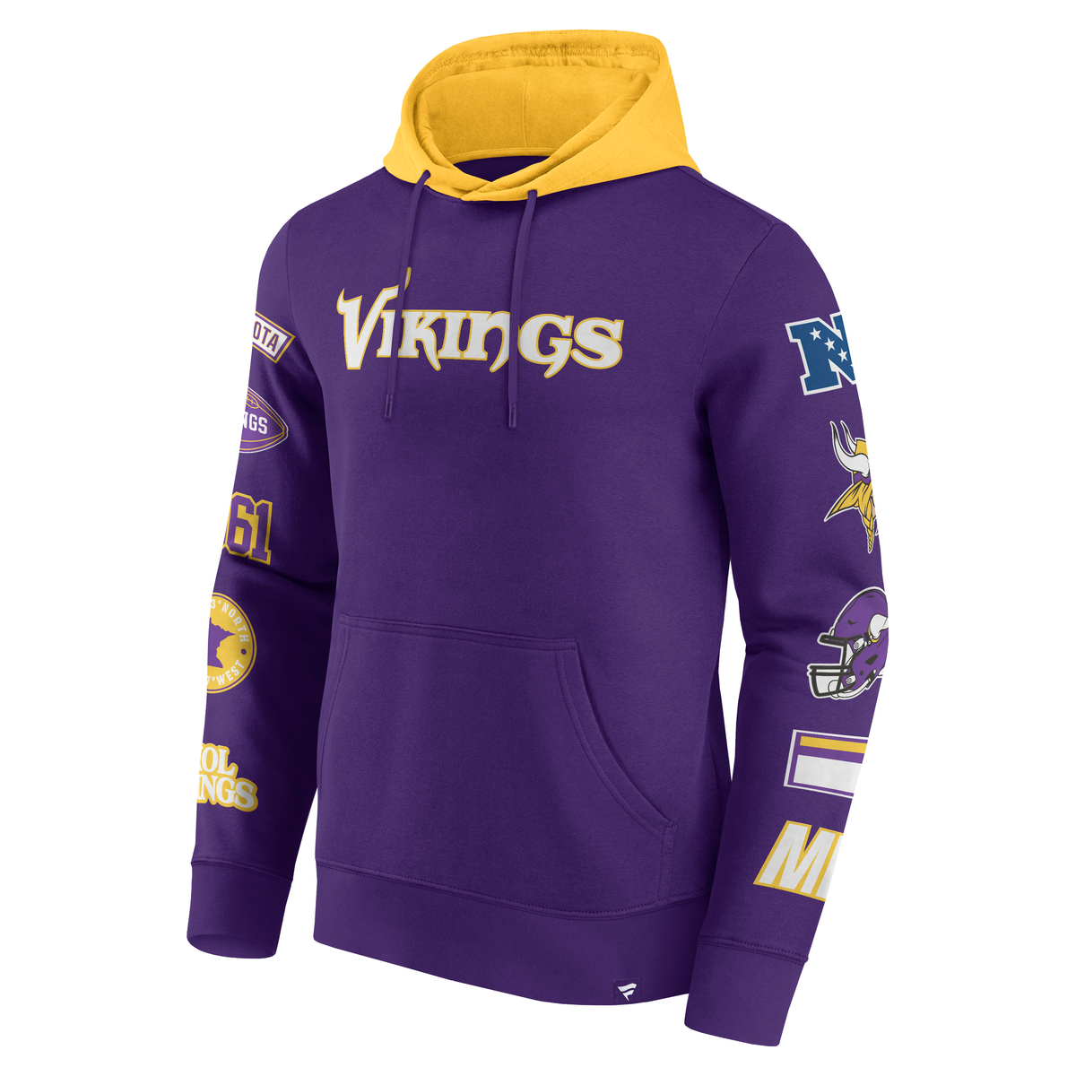 Minnesota Vikings Patched Out Fleece Hoodie