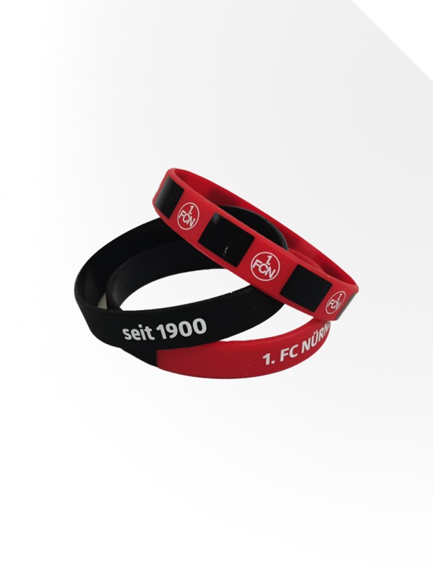 1. FC Nürnberg Silikonarmband 3er Set