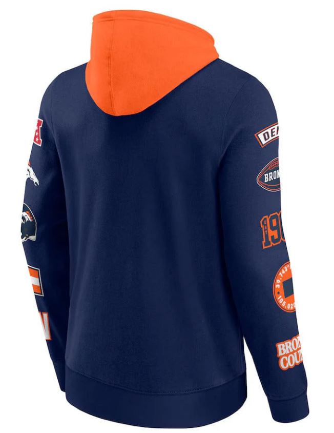 Denver Broncos Patched Out Fleece Hoodie