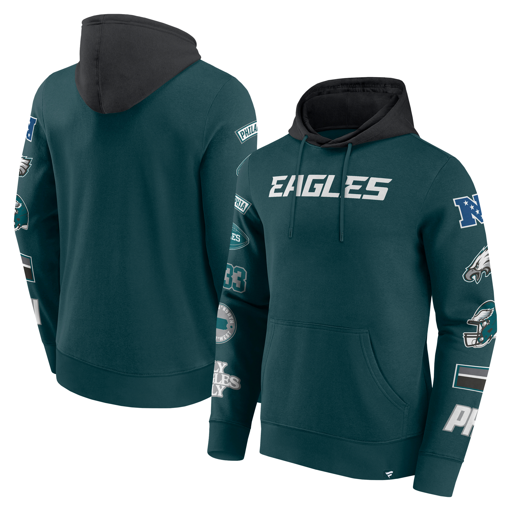 Philadelphia Eagles Patched Out Fleece Hoodie
