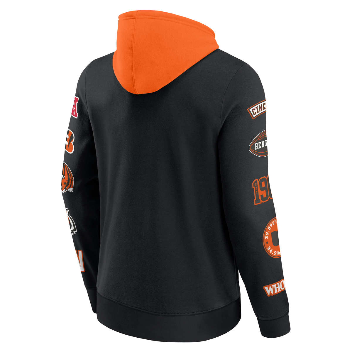 Cincinnati Bengals Patched Out Fleece Hoodie