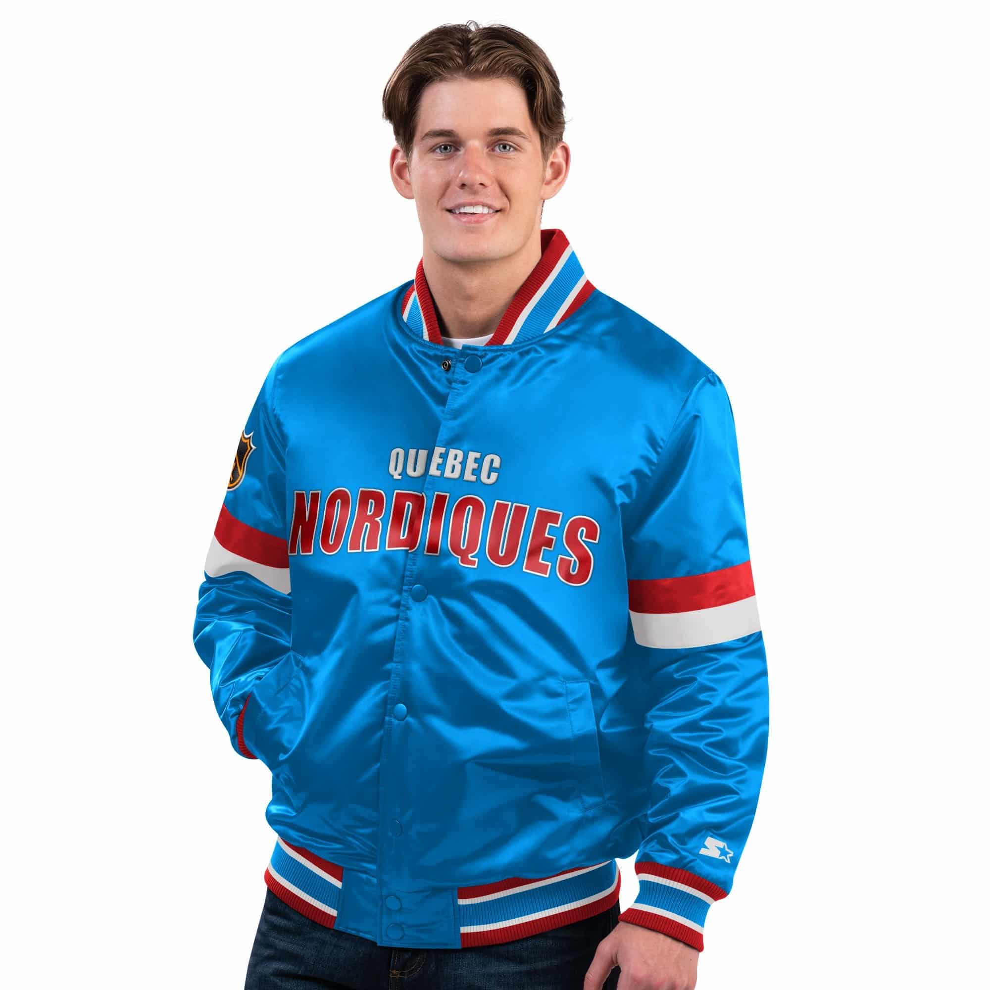 Quebec Nordics DivePlay Satin Varsity Jacket