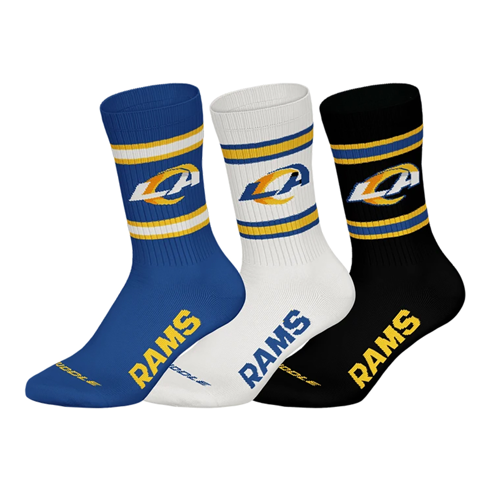 Los Angeles Rams 3pk Crew Socks