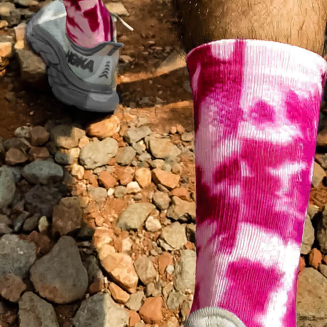 Performance Compression Socks Raspberry Red