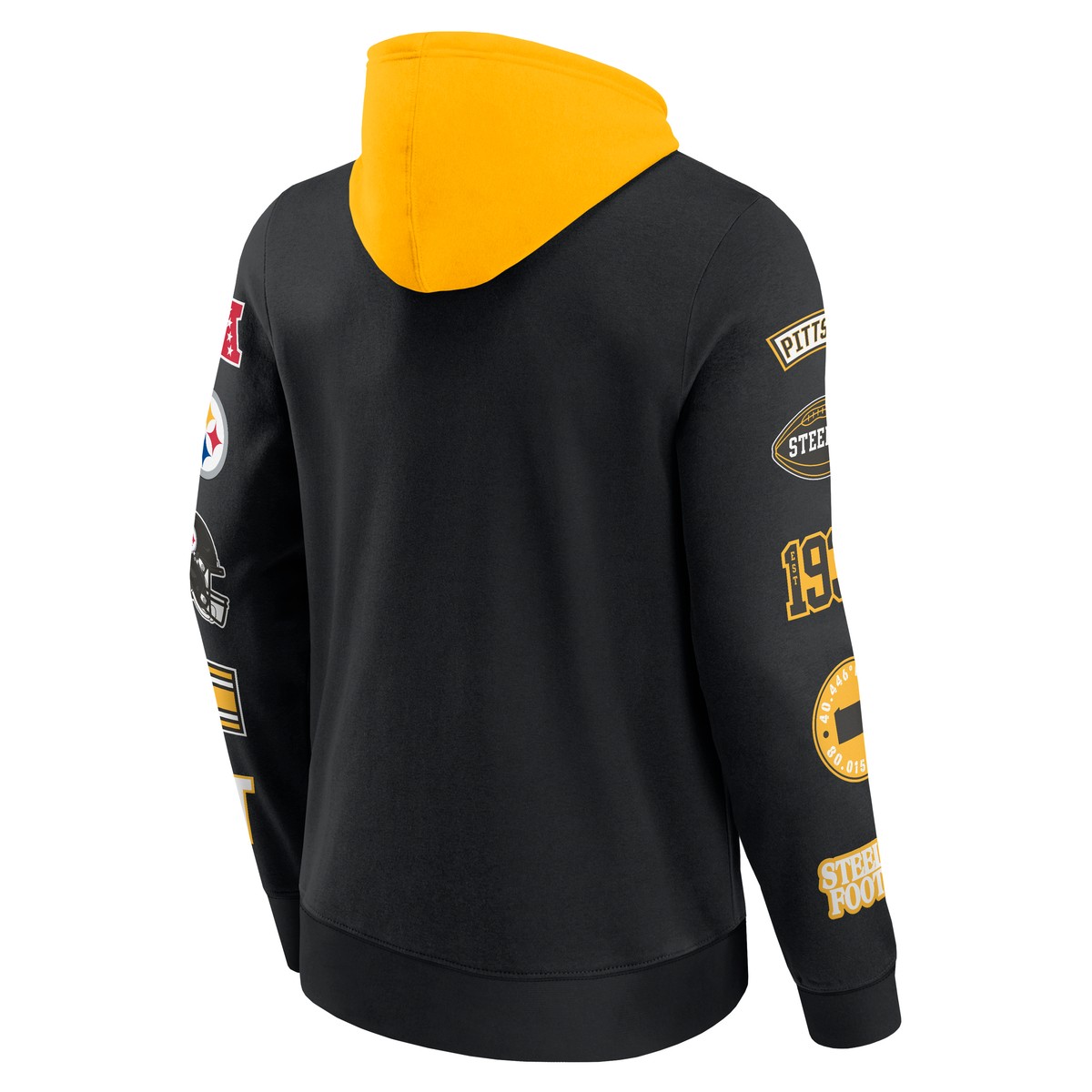 Pittsburgh Steelers Patched Out Fleece Hoodie