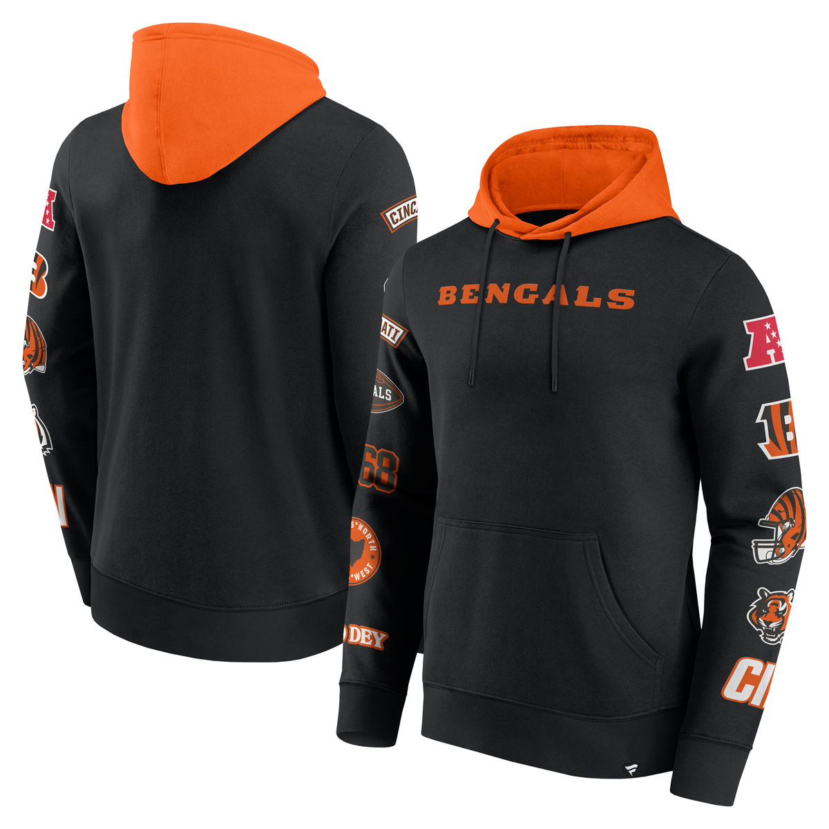 Cincinnati Bengals Patched Out Fleece Hoodie