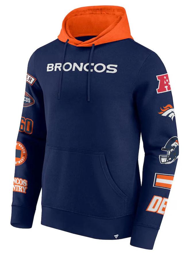 Denver Broncos Patched Out Fleece Hoodie