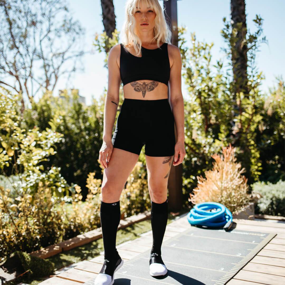 Knee High Compression Socks Black