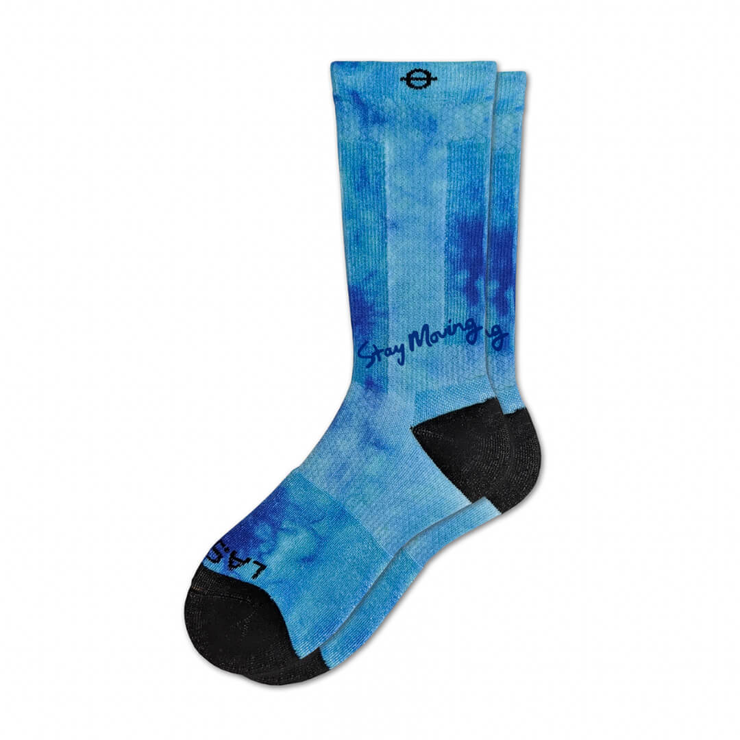 Performance Compression Socks Aqua TieDye
