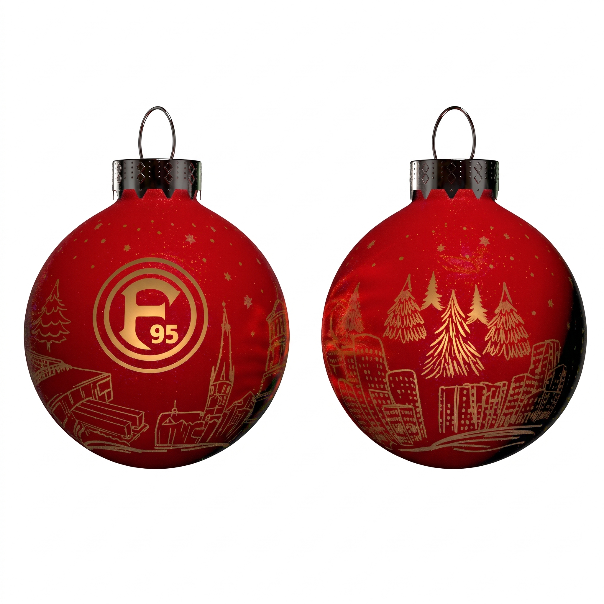 Fortuna Düsseldorf Christbaumkugel "LED"