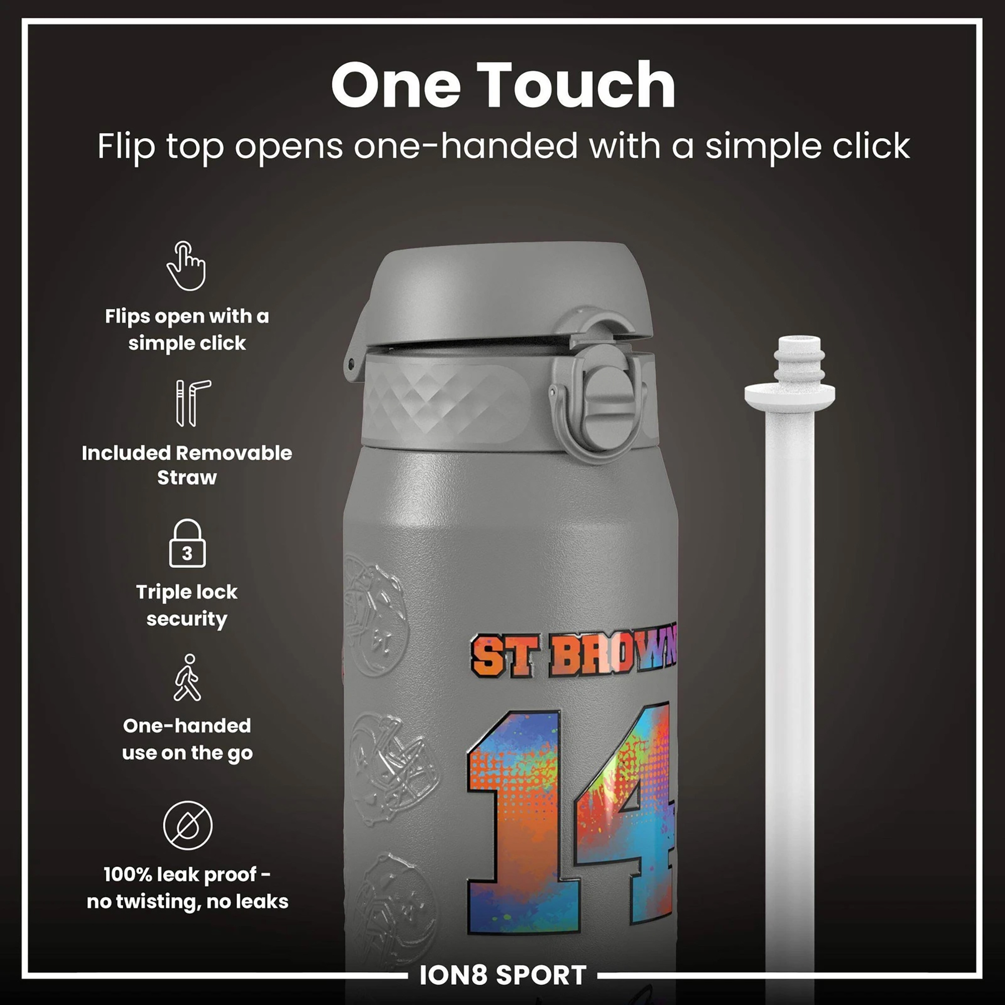 Amon-Ra Steel Water Bottle 750ml