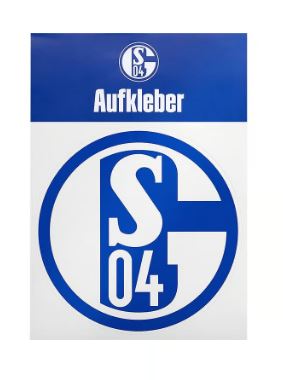 FC Schalke 04 Auto-Aufkleber Blau und Weiß