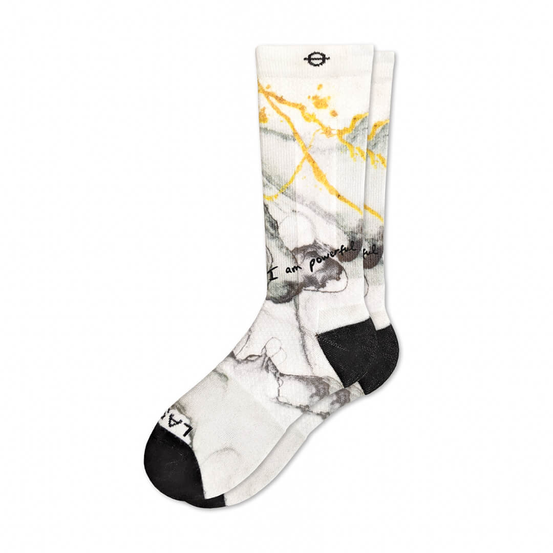 Performance Compression Socks Light Marble