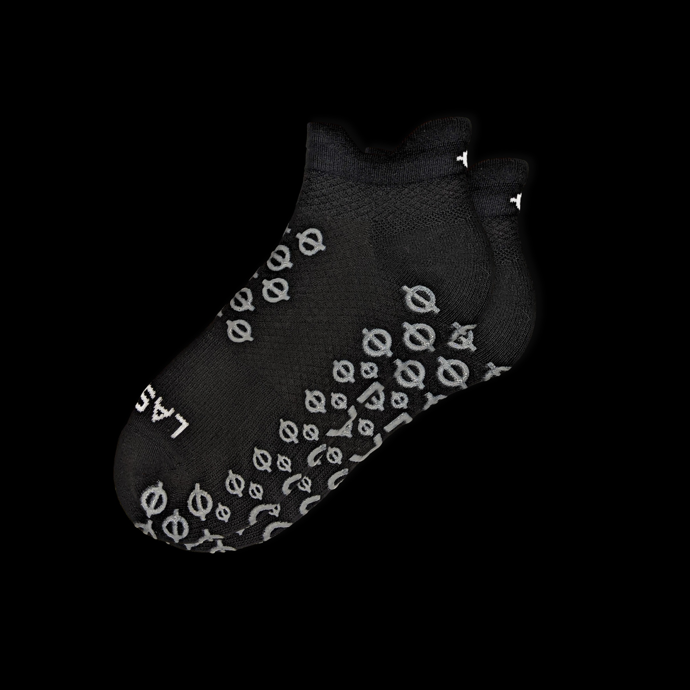 Low Tab Grip Socks Black