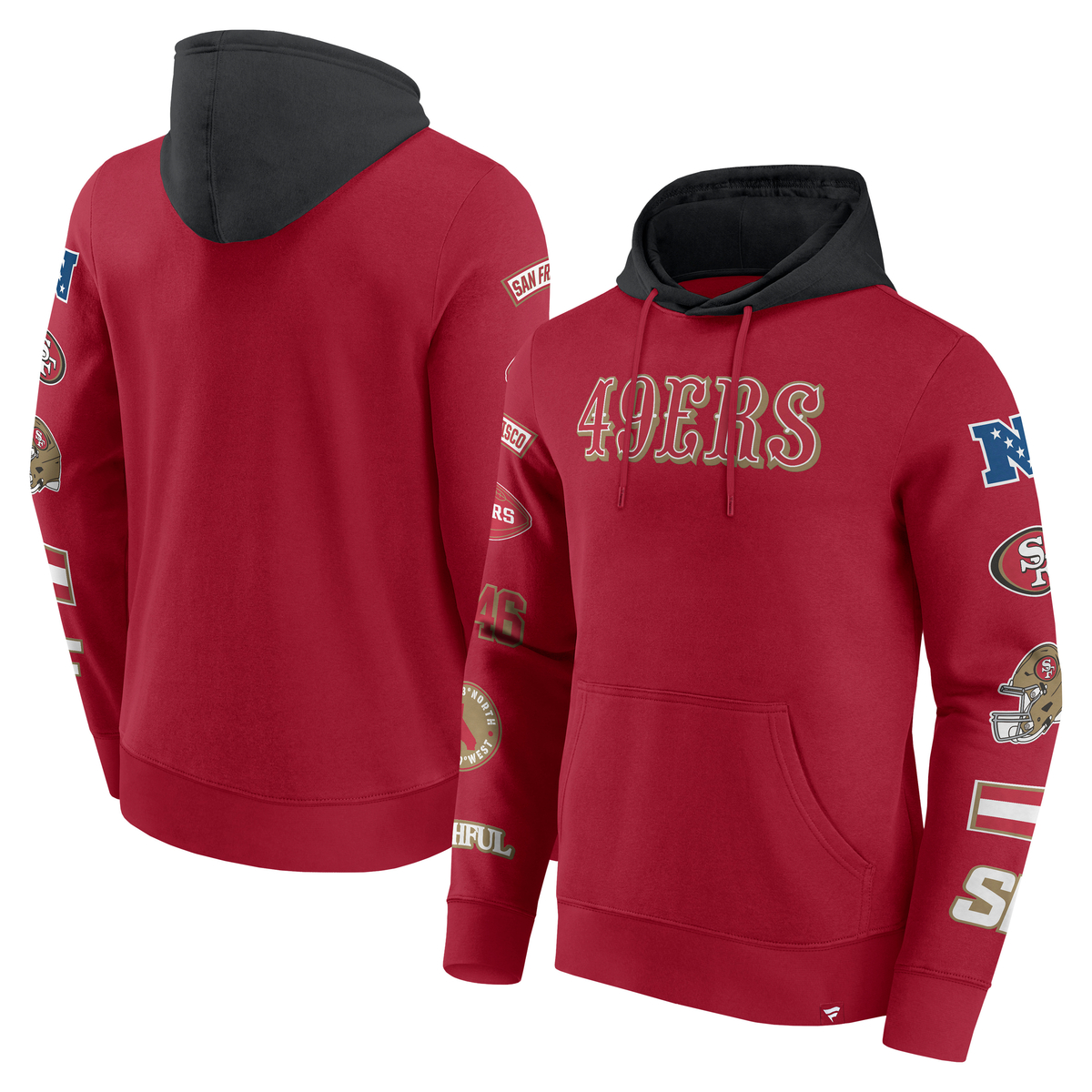 San Francisco 49ers Patched Out Fleece Hoodie