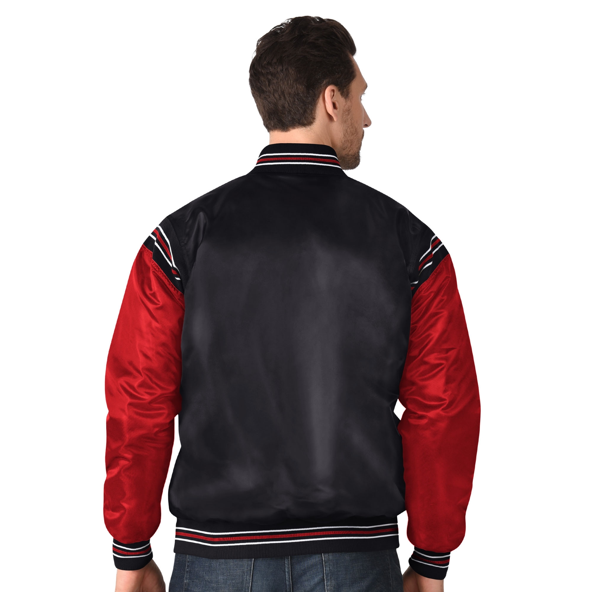 Chicago BlackhawksStarter Satin Varsity Jacket