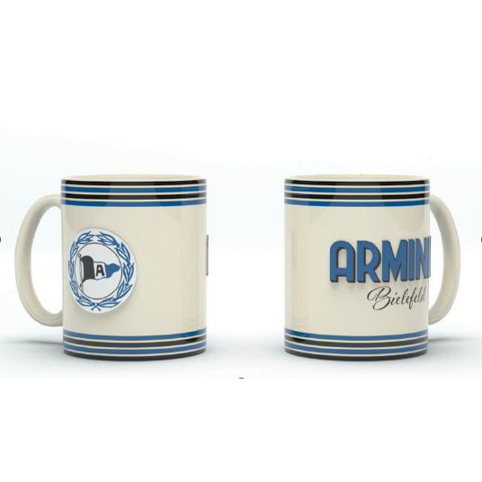 Arminia Bielefeld Tasse Prag Relief Logo